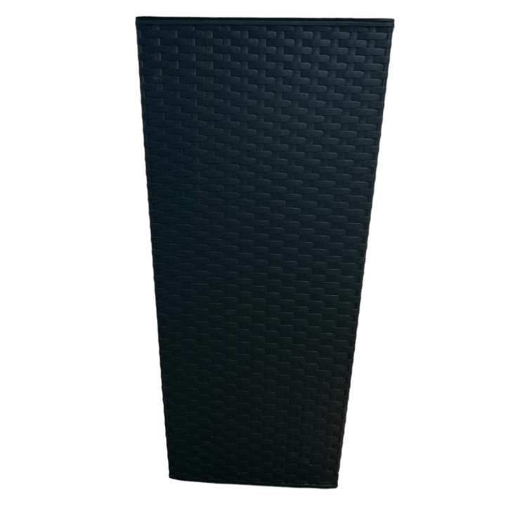 Macetero Rattan Cuadrado Grande 58 Cm L Café / Arbusto Real - Arbusto Real