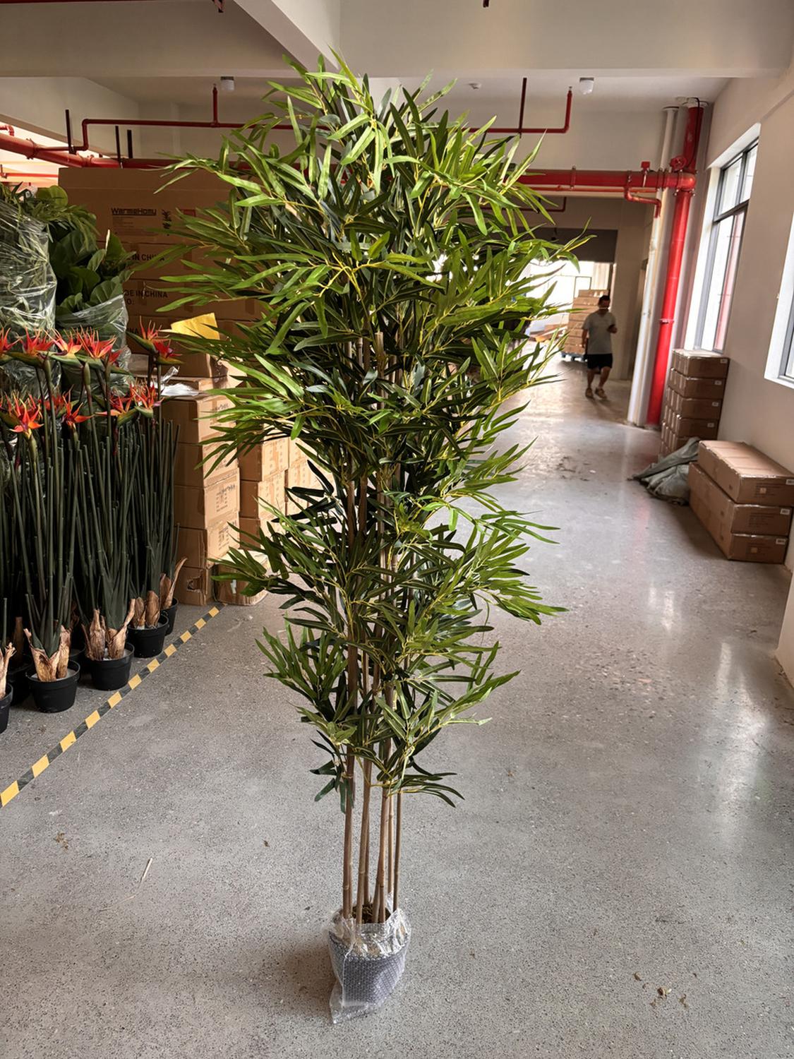 Planta Artificial Bamboo Premium 180 cm y 1530 hojas - Arbusto Real