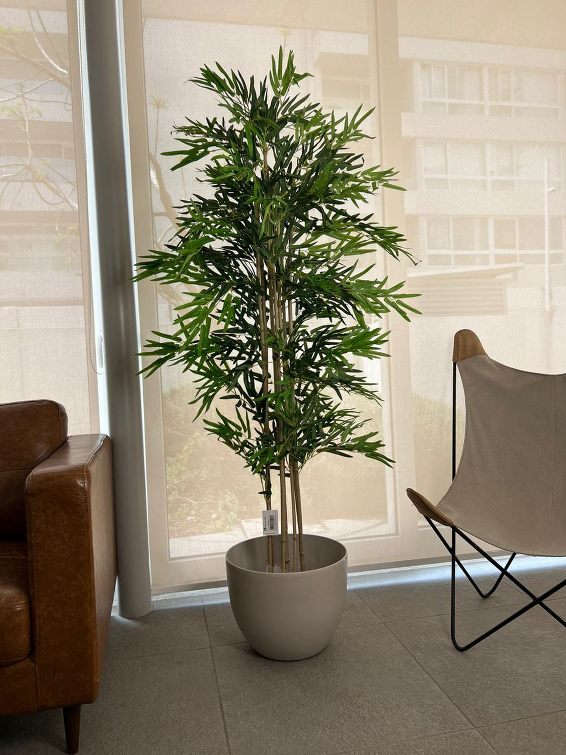 Planta Artificial Bamboo Premium 180 cm y 1530 hojas - Arbusto Real
