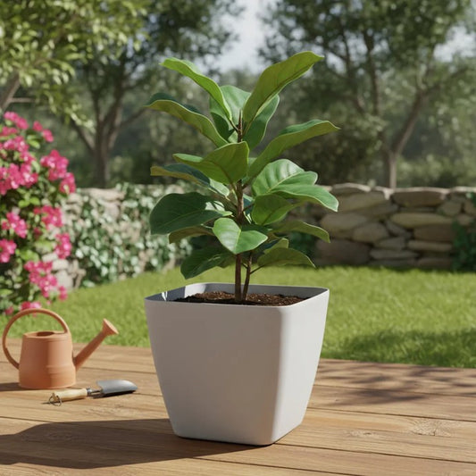 Macetero Nórdico Beige L 40 cm 40 x 24 x 30