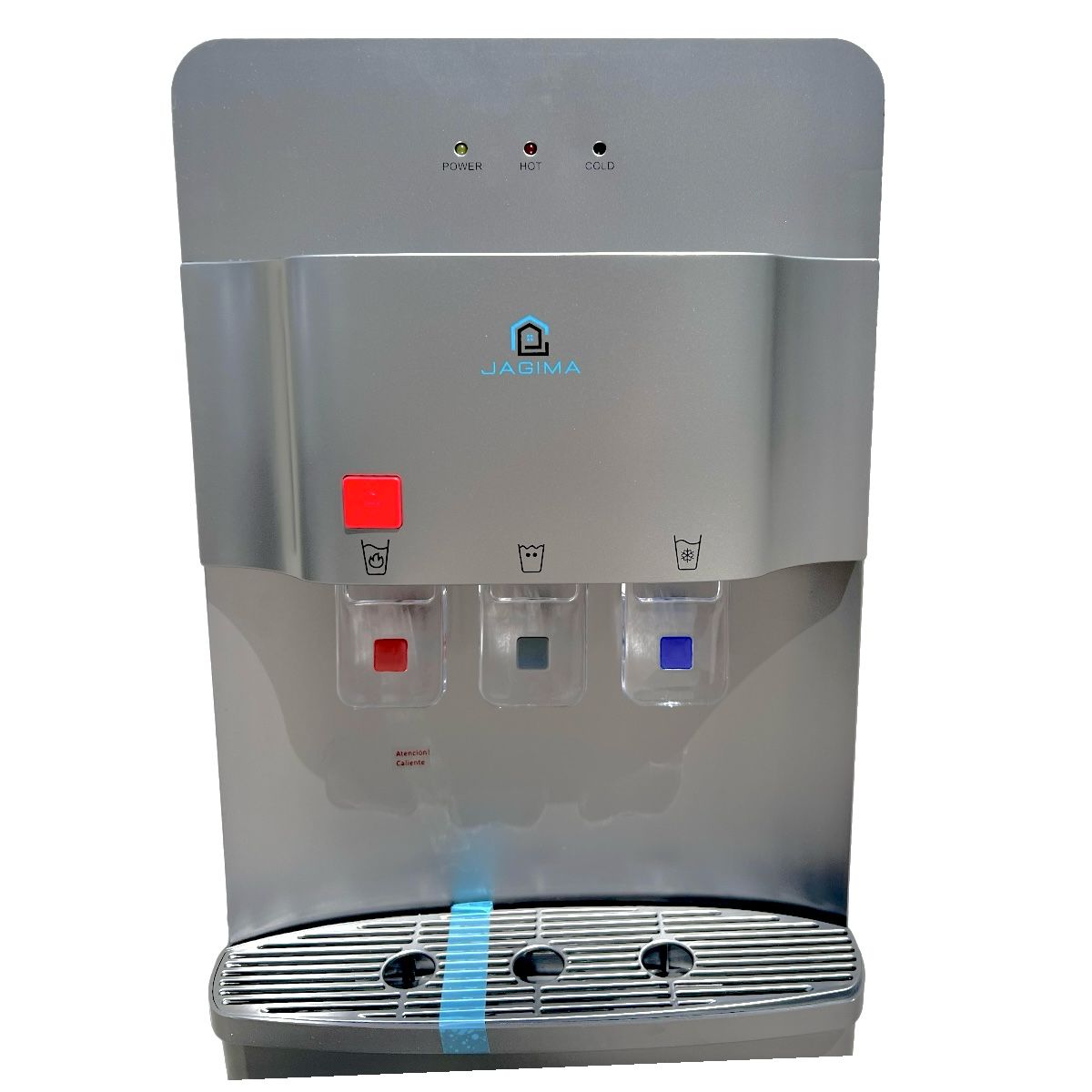 Dispensador de Agua Compresor 3 llaves c/Gaveta Gris PREMIUM