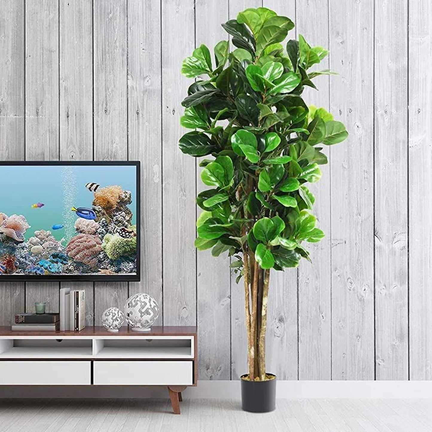 Planta Artificial Ficus Lyrata 180 Cm. Premium 232 Hojas_Plantas_artificiales_santiago