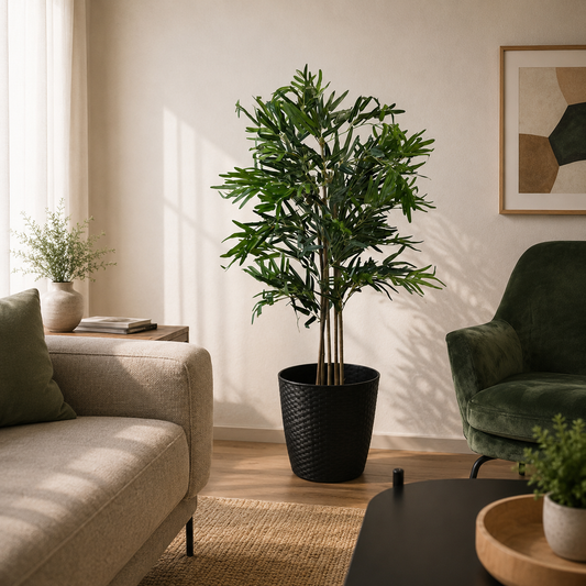 Planta Artificial Decorativa Arbol Grande Bamboo 120cm 730hj