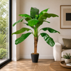 Planta Artificial Banano 125 cm. Premium 12 hojas