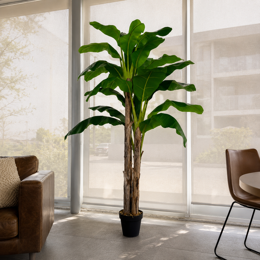 Planta Artificial Banano 230 cm. Premium 26 hojas