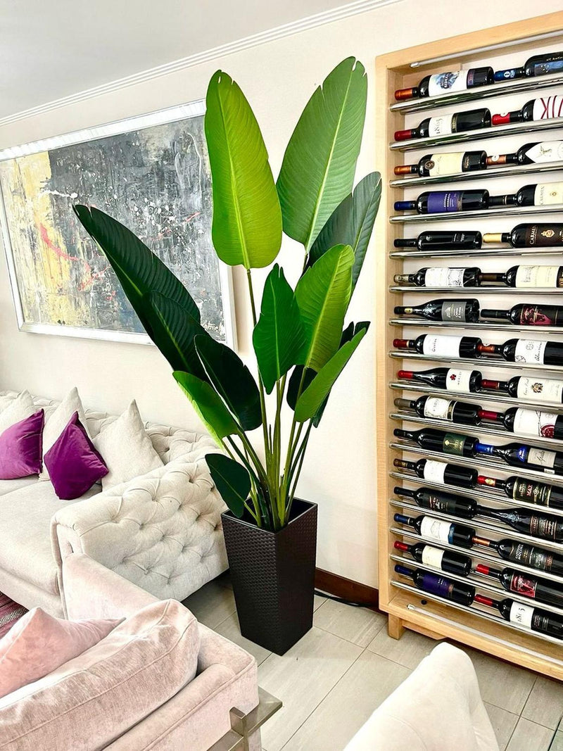 Planta Artificial Ave del Paraiso 180 cm. Premium 12 hojas - Arbusto Real