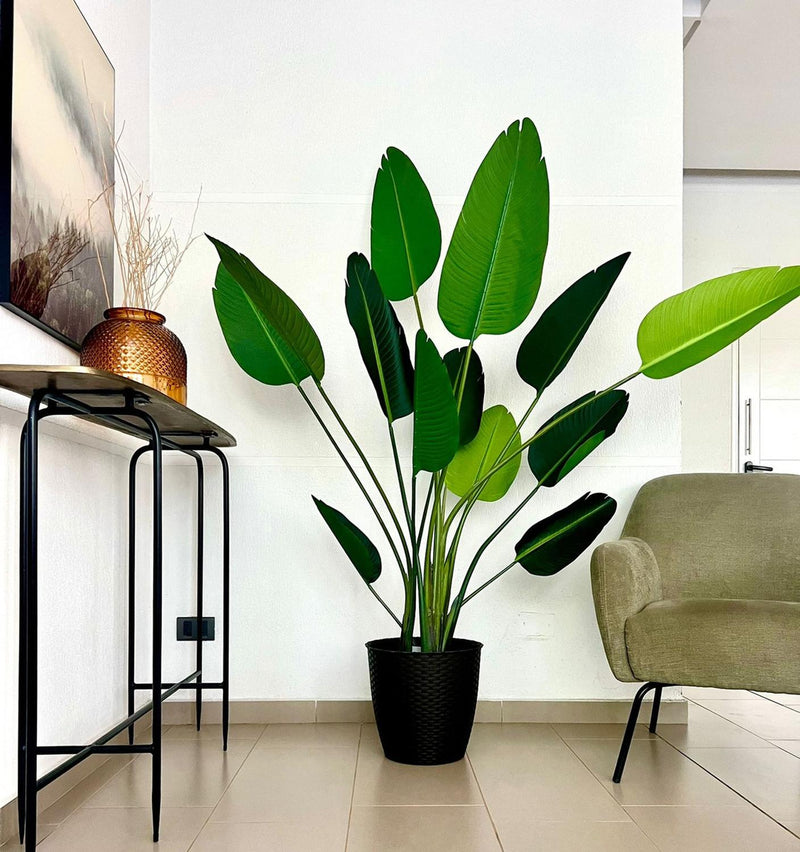 Planta Artificial Ave del Paraiso 180 cm. Premium 12 hojas - Arbusto Real