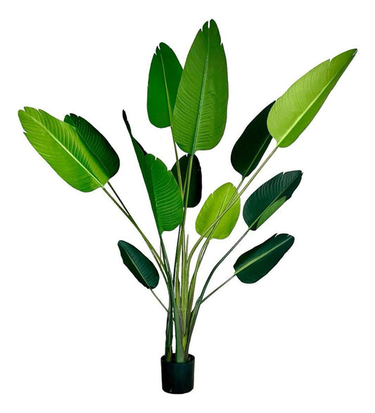 Planta Artificial Ave del Paraiso 180 cm. Premium 12 hojas - Arbusto Real