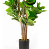 Planta Artificial Ficus Lyrata 120 cm Premium 134 hojas - Arbusto Real