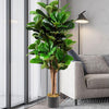 Planta Artificial Ficus Lyrata 150 cm. Premium 180 hojas - Arbusto Real