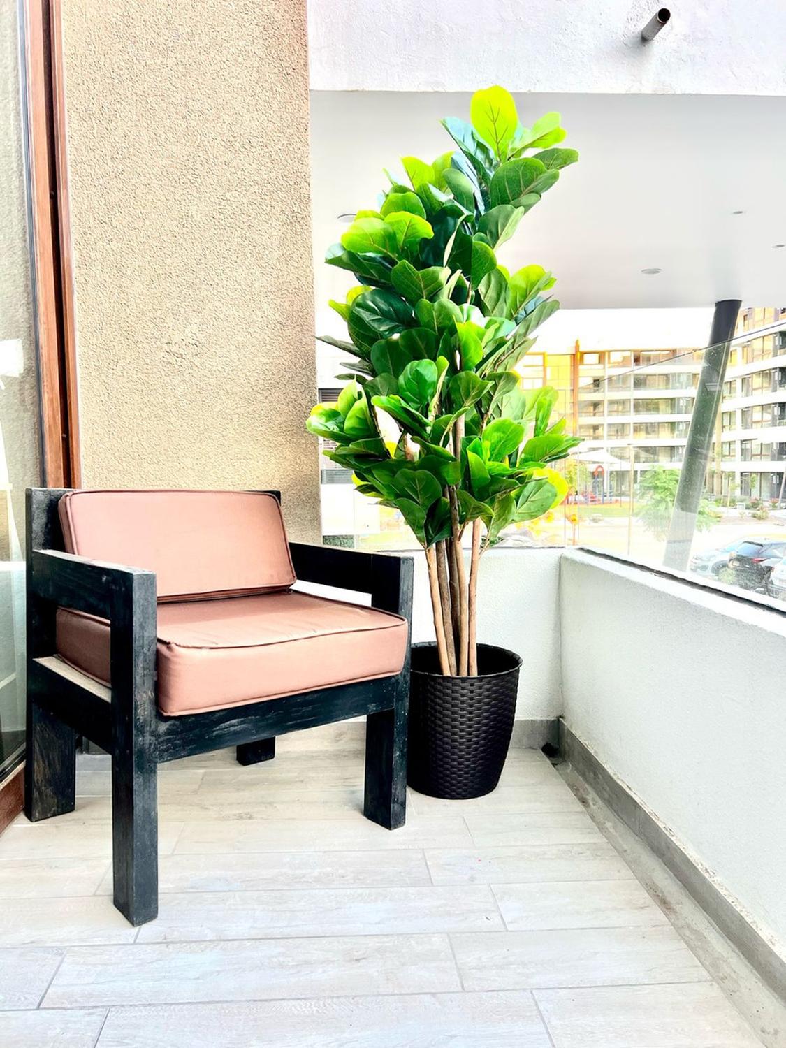 Planta Artificial Ficus Lyrata 150 cm. Premium 180 hojas - Arbusto Real