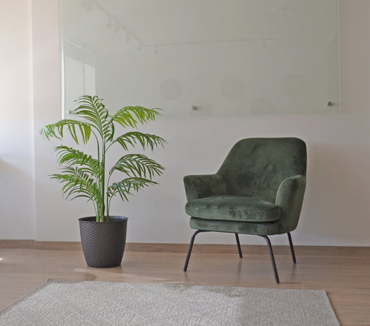 Planta Artificial Palmera 120 cm. Premium 10 hojas - Arbusto Real