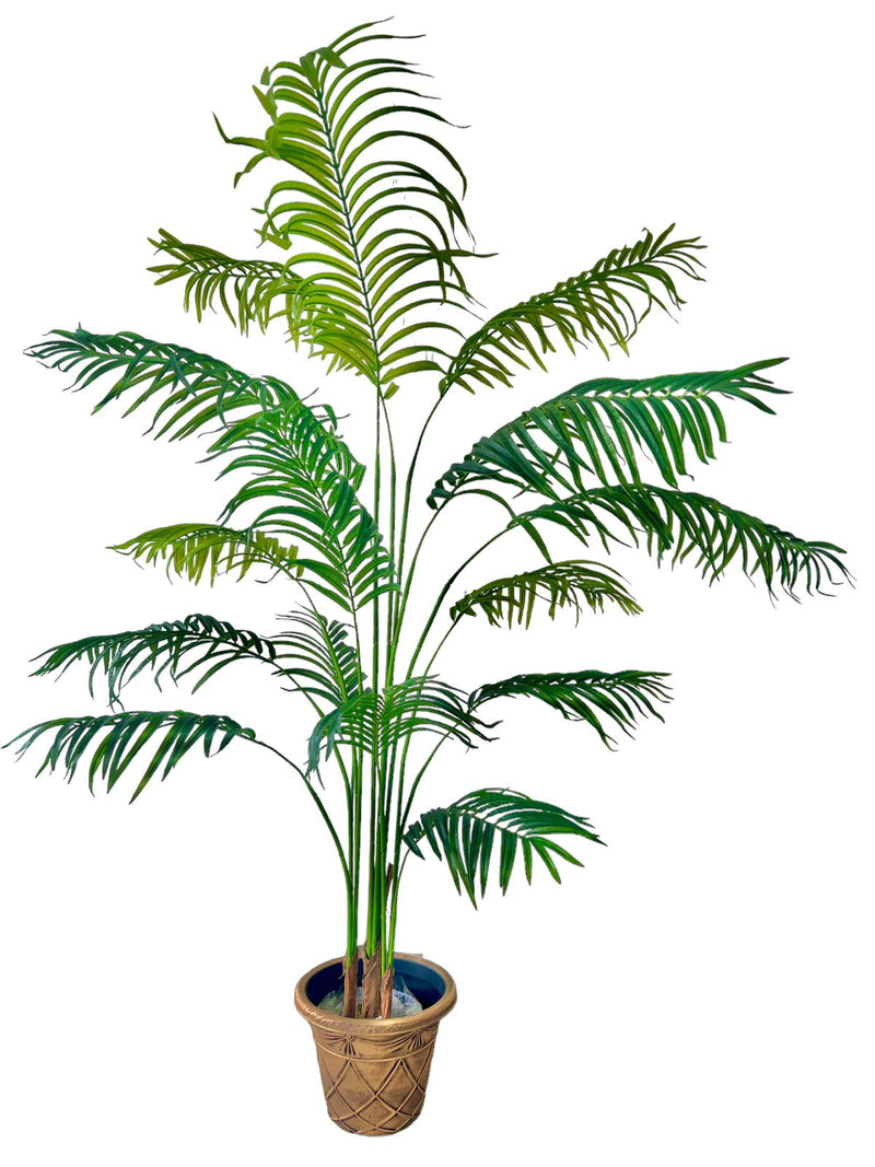 Planta Artificial Palmera 180 cm. Premium 15 hojas - Arbusto Real